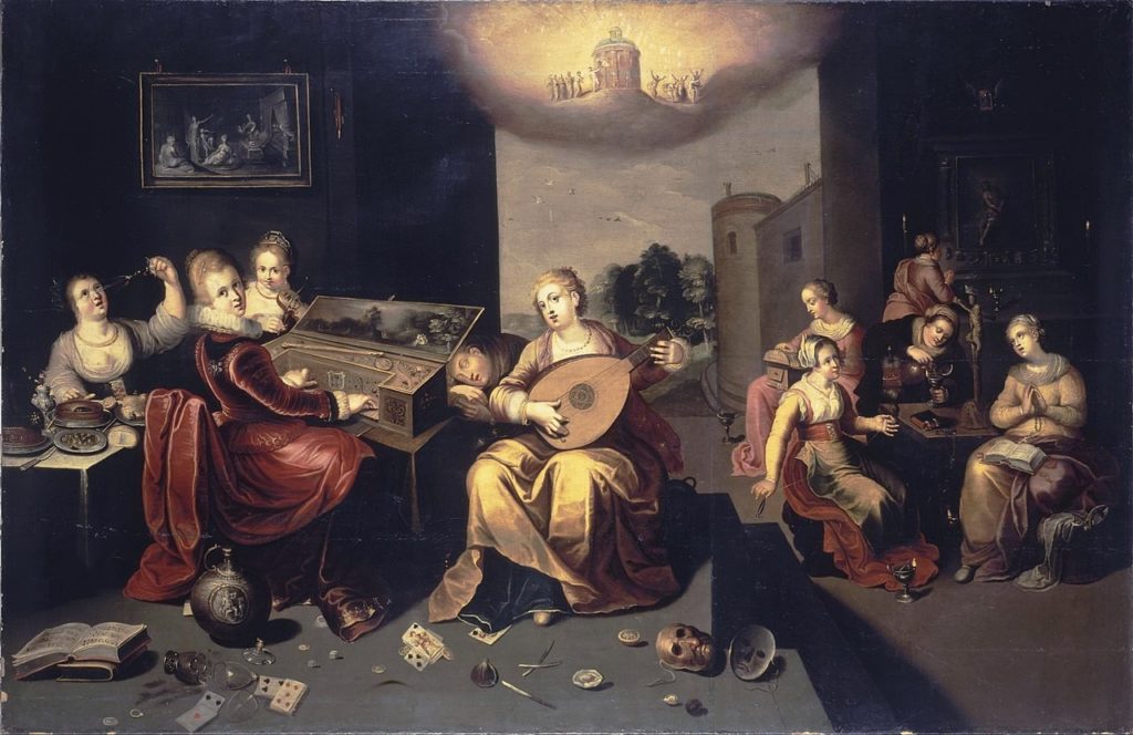 Les Vierges sages et les Vierges folles, Hieronymus Francken le Jeune, musée de l'Ermitage, vers1616
