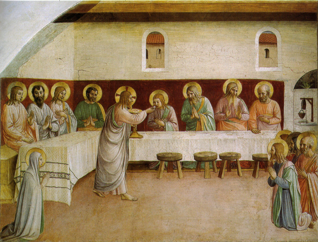 La Cène, Fra Angelico, (1440-1441), couvent San Marco cellule 35